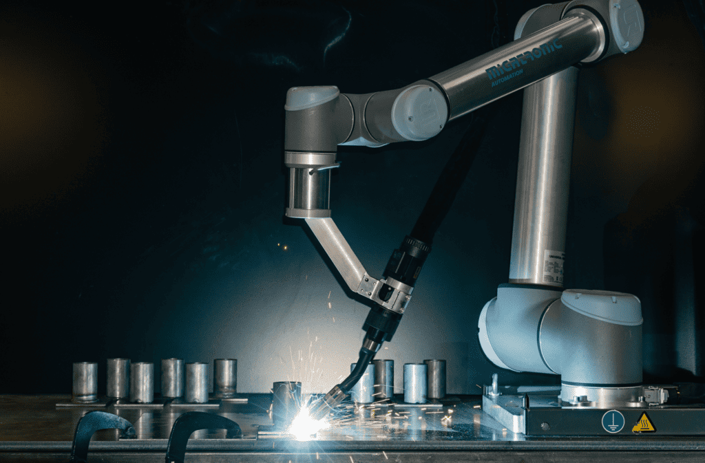 Migatronic Co-Welder in operation